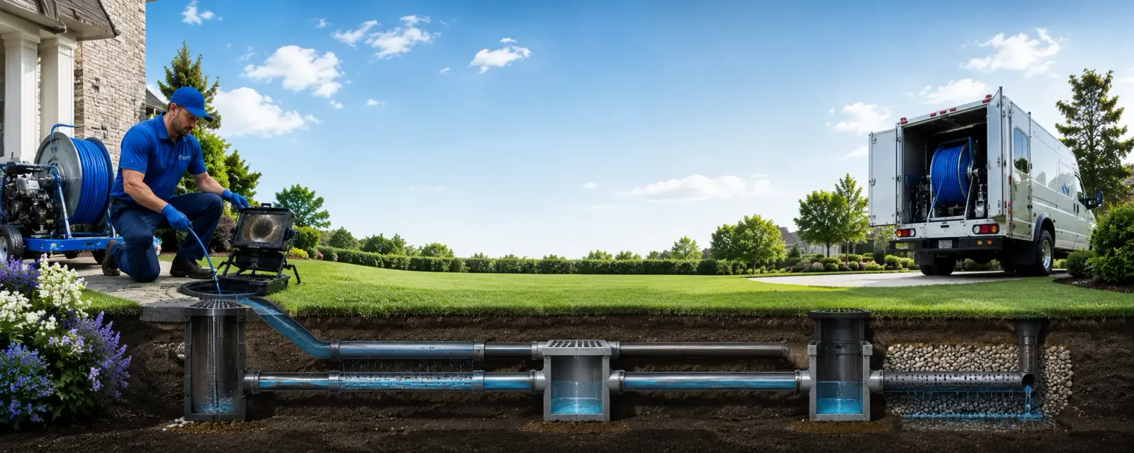 Outdoor drain cleaning information for Stowe, VT